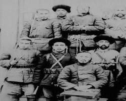 Doğu Türkistan Birinci Cumhuriyeti liderleri Kaşgar 1933 resmi
