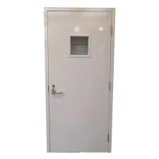 Puerta de acero de seguridad y emergencia, insonorizada, de ...