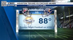 Heat, humidity and rain chances for the Houston Texans home opener