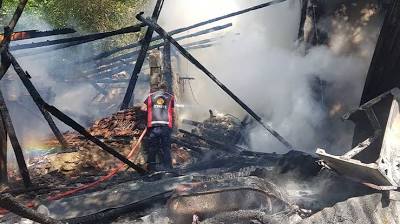 Safranbolu'da iki katlı müstakil ev yangında zarar gördü