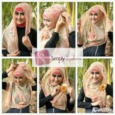 Hasil gambar untuk tutorial hijab paris