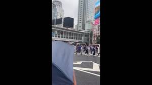 Licensable video: World Cup 2026 – Japan: Shibuya Scramble Fills With Fans After Match With Netherlands