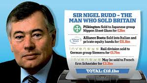 Dealmaker: Sir Nigel Rudd has presided over the sale of a long line of British companies overseas. Late on Thursday night, Invensys unilaterally announced ... - article-2362080-1AC97A11000005DC-879_634x358