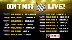 WWE announces 14 event dates across the United States