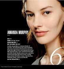 3/2013 - Amanda Murphy Named One Of Top 10 Models Of F/W 2013 by Style.com. To read more, click here - 6a00e5514f33778834017c381ea57f970b-pi