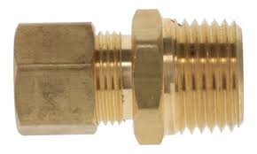 3/8" Compression Tube x 1/4" NPTF Pipe Male Brass Fittings ...