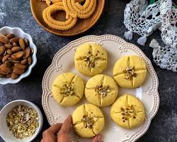 Nankhatai decorated with nuts