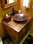 Meuble salle de bain rustique