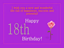 BIRTHDAY SMS FOR YOUR 18TH BIRTHDAY - via Relatably.com