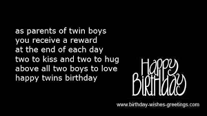 Twins birthday poems and first bday quotes and messages via Relatably.com