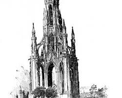 Scott's monument Edinburgh 