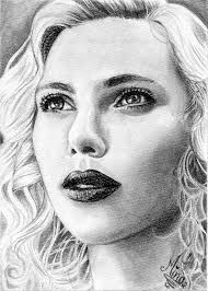 Scarlett Johansson Drawing by Amina Belhadj - Scarlett Johansson Fine Art ... - scarlett-johansson-amina-belhadj