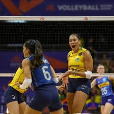 Liga das Nações: Brasil supera apagão e estreia com vitória sobre a Holanda