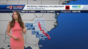 Potential Tropical Cyclone 8 looms near Carolinas, expected to make 
landfall today