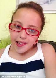 ... helped the nine-year-old take a step closer to achieving her ambition of wearing earrings like her friends. Chloe Duffin just before her operation - article-2199228-14DD9221000005DC-295_306x423