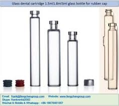 Glass Dental Cartridge 1.5ml1.8ml3ml Glass Bottle For Rubber ...