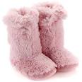 Fluffy boot slippers
