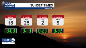 Here’s when Seattle will see 8:30 p.m. sunsets