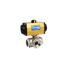 SIRCA Actuator + Ball Valve 3WAY หัวขับลมประกอบกับบอลวาล์ว 3 ...