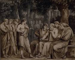 Image of Odyssey Book 2 classical art Telemachus Assembly Suitors