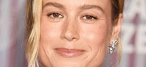 Brie Larson Exposes Chest In Transparent Braless Dress