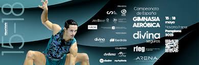 Gimnasia en este caso aeróbica en el Navarra Arena este fin de semana