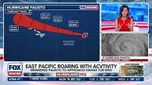 Fausto weakens near Hawaii while Tropical Storm Genevieve ramps up in Eastern Pacific