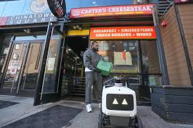 Sharing the sidewalk with Uber Eats robots in Philly is a whole new level of dystopia