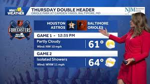 Weather: Cool winds for the Orioles Double Header Thursday