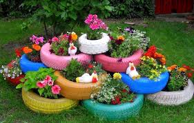 Image result for pasu bunga kitar semula