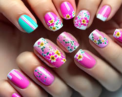 Imagem de Unhas florais