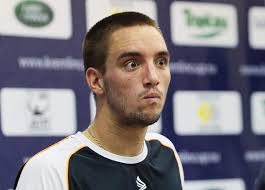 Viktor Troicki of Serbia attends a press conference during the Kremlin Cup Tennis at the Olympic Stadium on October 21, 2010 in Moscow, Russia. - Viktor%2BTroicki%2BKremlin%2BCup%2BDay%2BFour%2ByzzIphPa7DHl