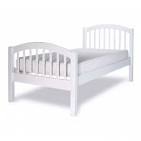 Single white bedstead