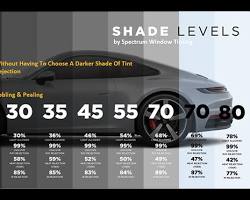 Image of car with different levels of tint