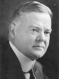 Black-and-white photo of Herbert Hoover in a high starched-collar shirt - herbet_hoover_415w