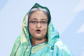 Sheikh Hasina Wajed, Bangladesh&#39;s prime minister, attends a press conference with German Chancellor Angela Merkel at the Chancellory on October 25, ... - Sheikh%2BHasina%2BWajed%2BBangladeshi%2BPrime%2BMinister%2BSG4eFopVCd9l