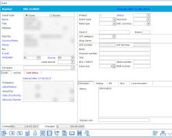 Gambar sample guest profile in a hotel's property management system