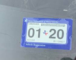 Image of car with expired tags