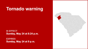UPDATE: Tornado warning in place for Anderson County Sunday night - seek safe shelter