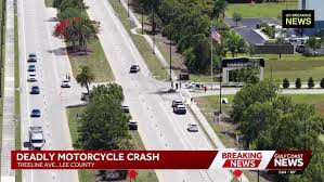 18-year-old motorcyclist dies in crash at Jetport Loop, Treeline Ave. S intersection in Lee County