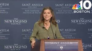Nancy Mace talks in NH