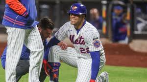 Mets watch Juan Soto depart after fouling ball off foot