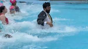 Wash and wear suit? Mayor Mamdani jumps into outdoor pool season