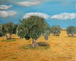 Olive Trees In Summer Painting by Jose Luis Villagran Ortiz ... - olive-trees-in-summer-jose-luis-villagran-ortiz