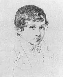 Samuel Cousins, aged 13 - self portrait in pencil - SamuelCousinsAged13