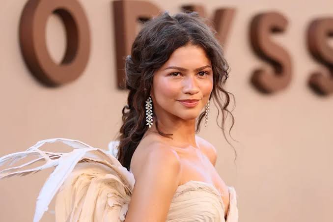 Zendaya closes ‘The Odyssey’ press tour with otherworldly winged gown at New York premiere — models Matières Fécales x Louboutin 'Heeless' shoes