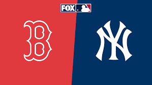 New York Yankees and Boston Red Sox players preparing for an MLB game at Yankee Stadium