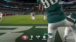 Philadelphia Eagles tight end Dallas Goedert's second score comes via a 9-yard out-and-up pivot route