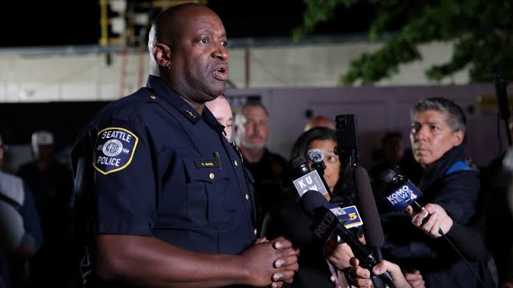 Shooting at Seattle Center food festival leaves three dead and several injured; police arrest a 15-year-old suspect.