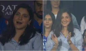 Shock to happiness: Anushka Sharma's many moods in the stands captured by netizens!